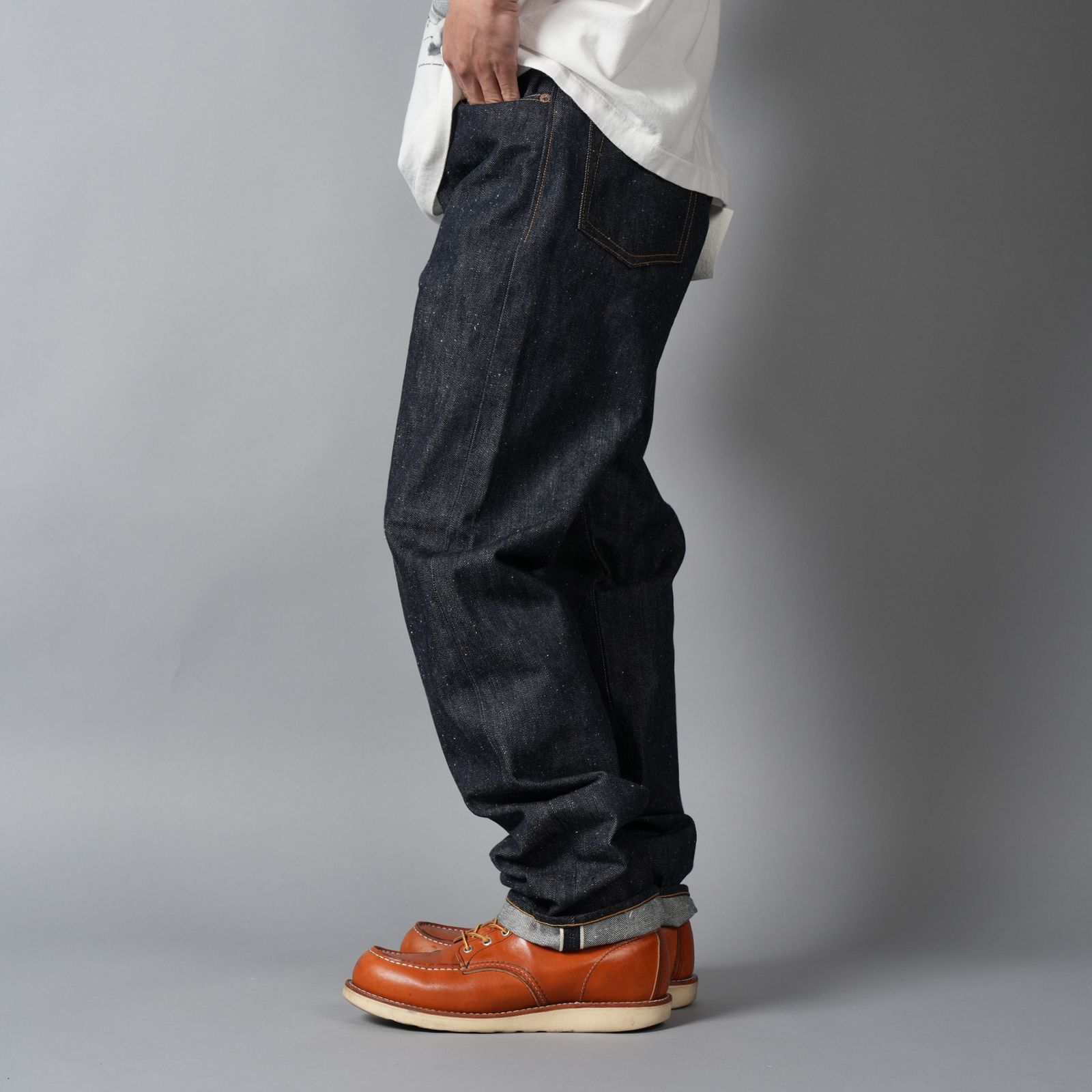 【残りわずか】【コラボ】SM-MK8-0000-C46 / BBJ_DENIM PANTS / REGID / BLUE / ベルベルジン デニムパンツ (リジッド)(ブルー)