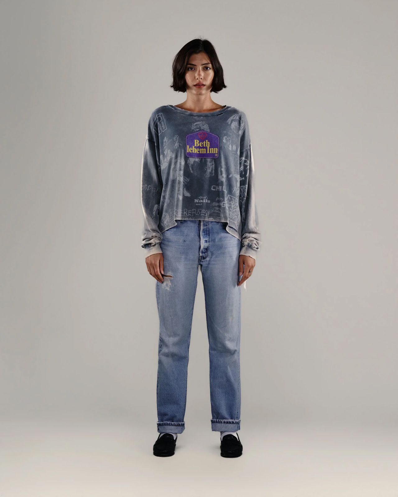 BETHLEHEM L/S TEE / ロンT・カットソー (ヴィンテージブラック)