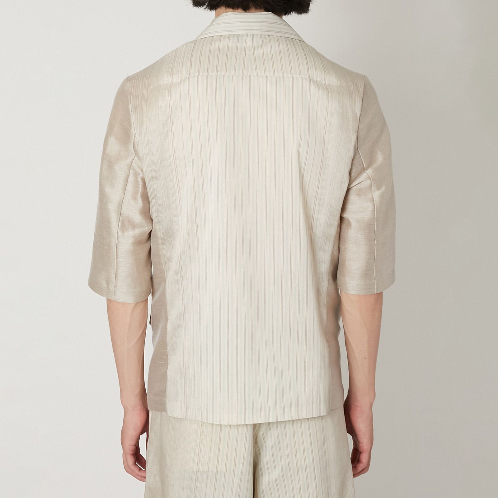 [予約商品] Short Sleeve Shirt Jacket  / シュートスリーブシャツジャケット (ベージュ)