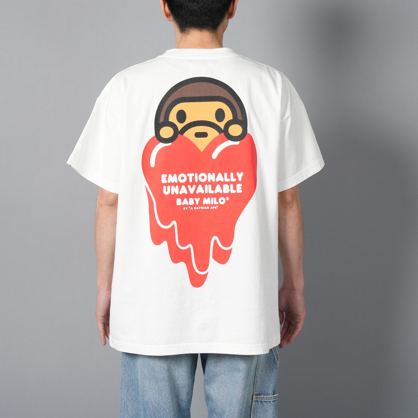 【コラボ】EU-HR8-0000-C32 / EU MILO SS TEE/ WHITE / Tシャツ (ホワイト)