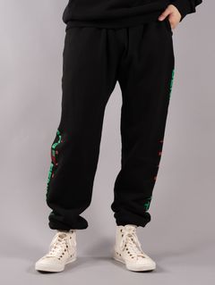 ラスト1点 / Denim Tears 1619 Tyson Beckford Sweatpant / タイソン ベックフォード スウェットパンツ (ブラック)