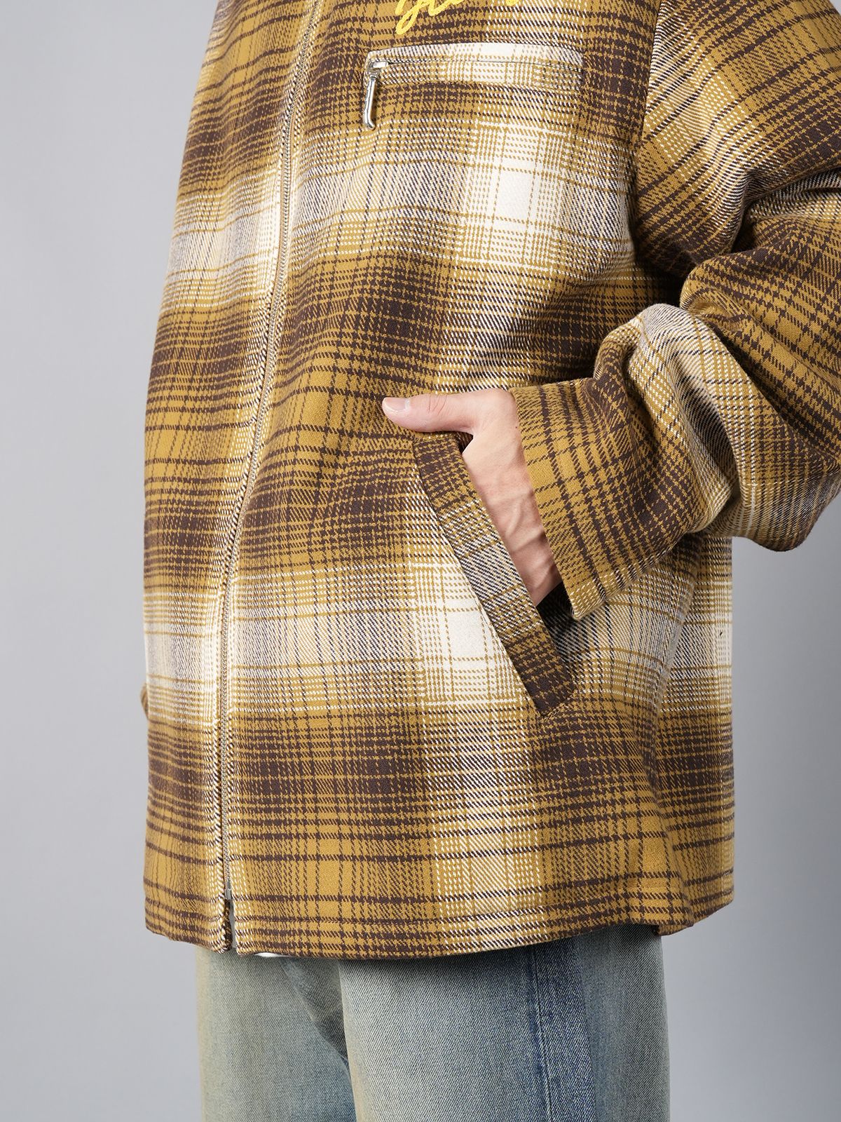 KENZO - CHECKED PLAID ZIPPED OVERSHIRT / チェックド プレイド