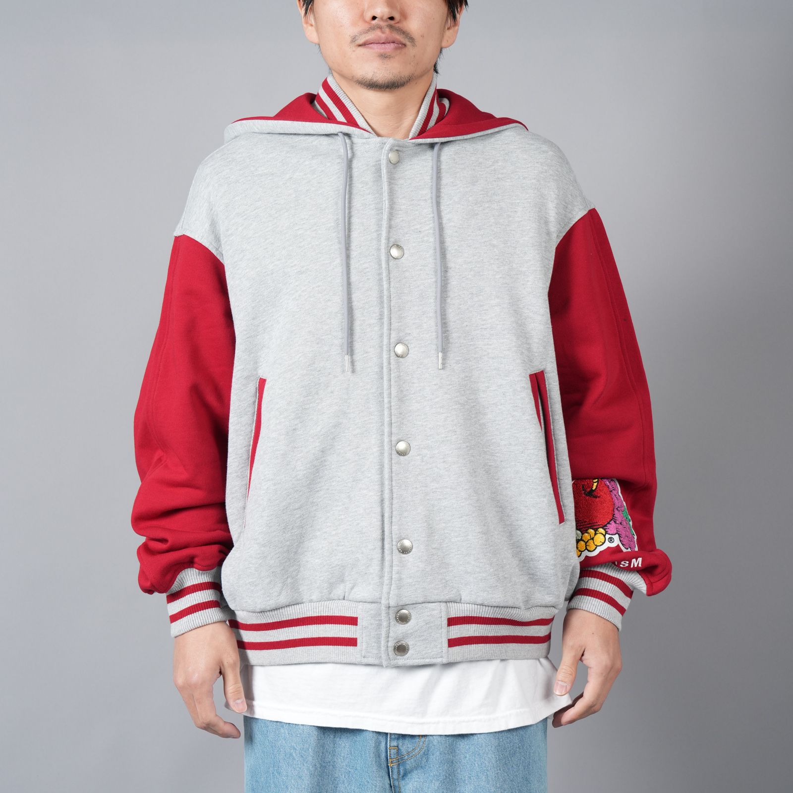 FACETASM - 【限定】 FACETASM × FRUIT OF THE LOOM STADIUM SWEAT JACKET / スタジアム  スウェットジャケット[ユニセックス](グレー) | Confidence