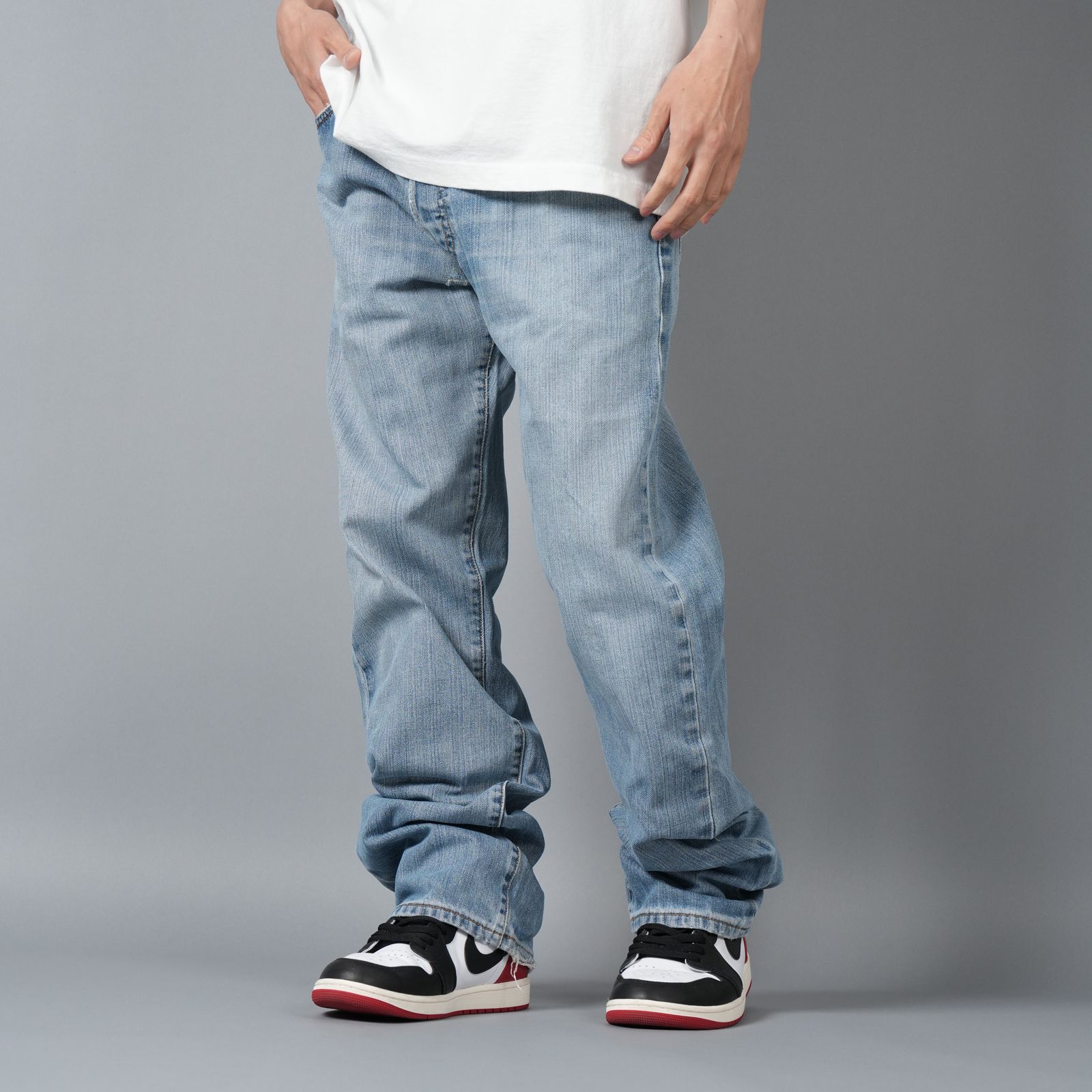 【ラスト1点】BASICKS x Vintage Levi's Heart Pocket Denim / ハートポケットデニム [34インチ] (ブルー)