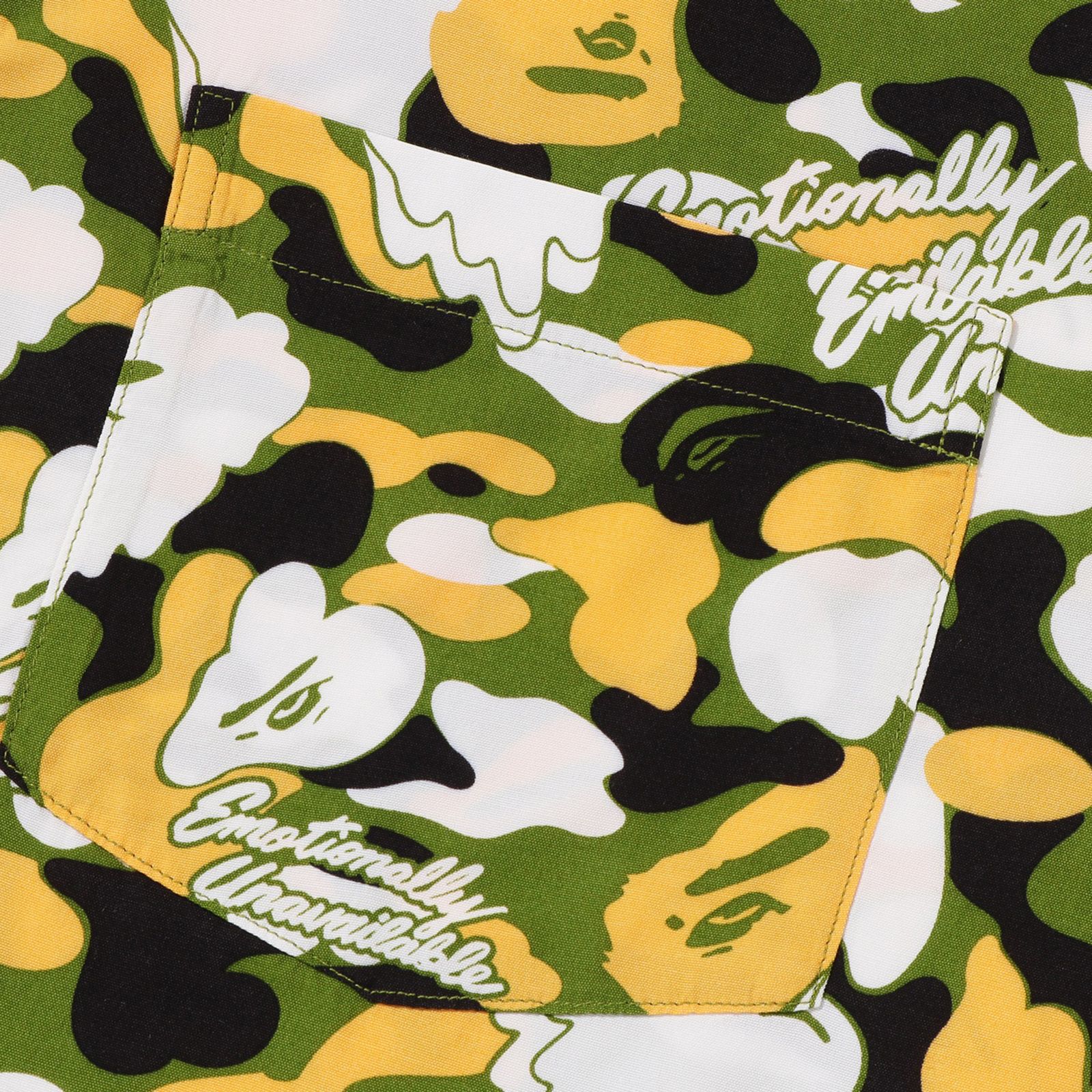 【コラボ】EU-MK8-0000-C02 / EU APE ALOHA SHIRT / GREEN / シャツ (グリーン)