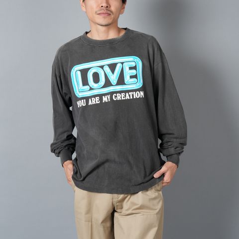 SM-YS1-0000-014 / LS TEE / LOVE / BLACK / ロンT・カットソー  (ブラック)