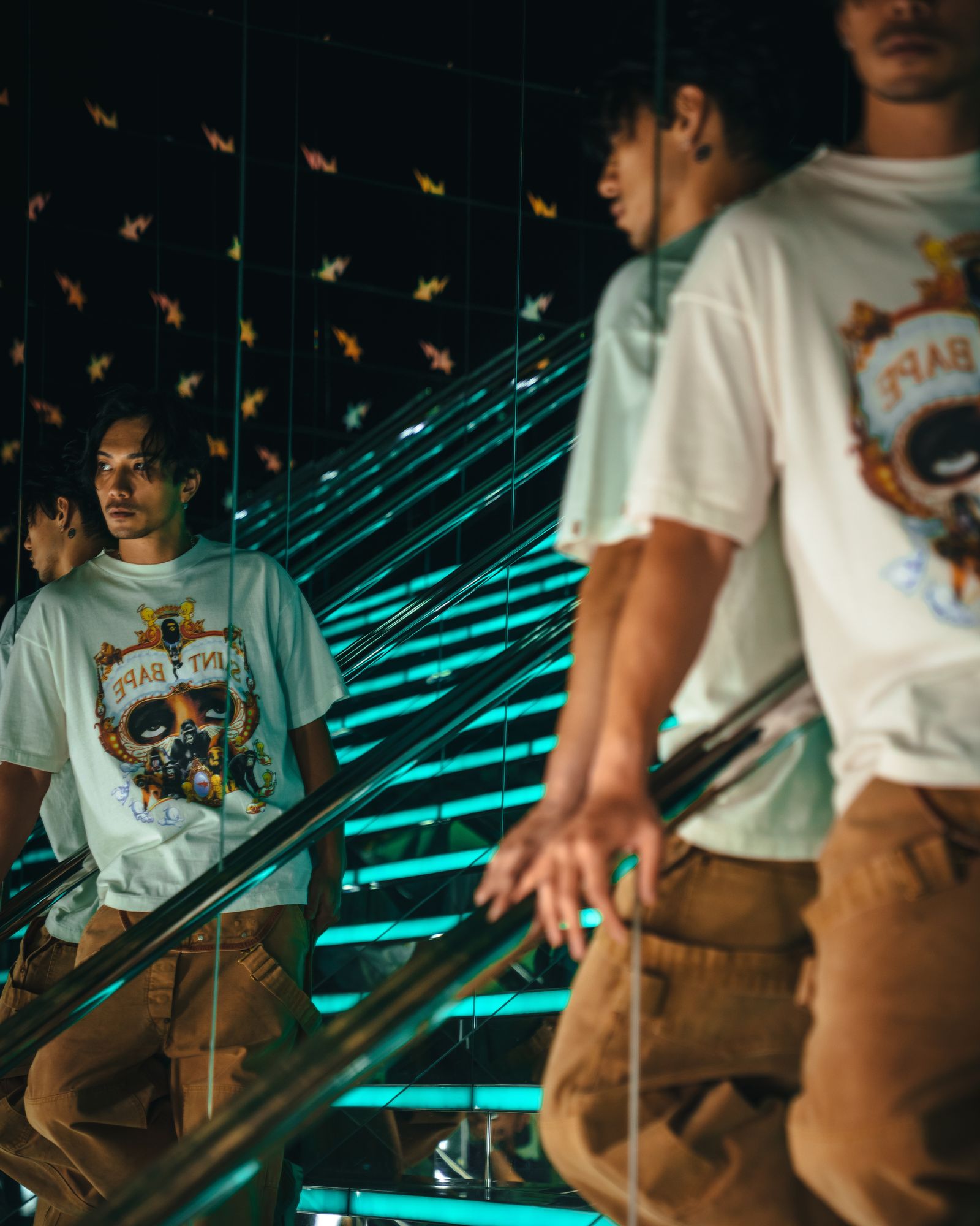 【残りわずか】【コラボ】SM-HR1-0000-C36 / BAPE_SS TEE / GENERATION/WHITE / Tシャツ (ホワイト)