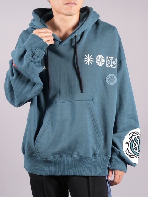 【ラスト1点】 ANARCHY NEW SILHOUETTE PARKA / オーバーサイズ パーカー (フーディー)  / メンズ (ペトロール)