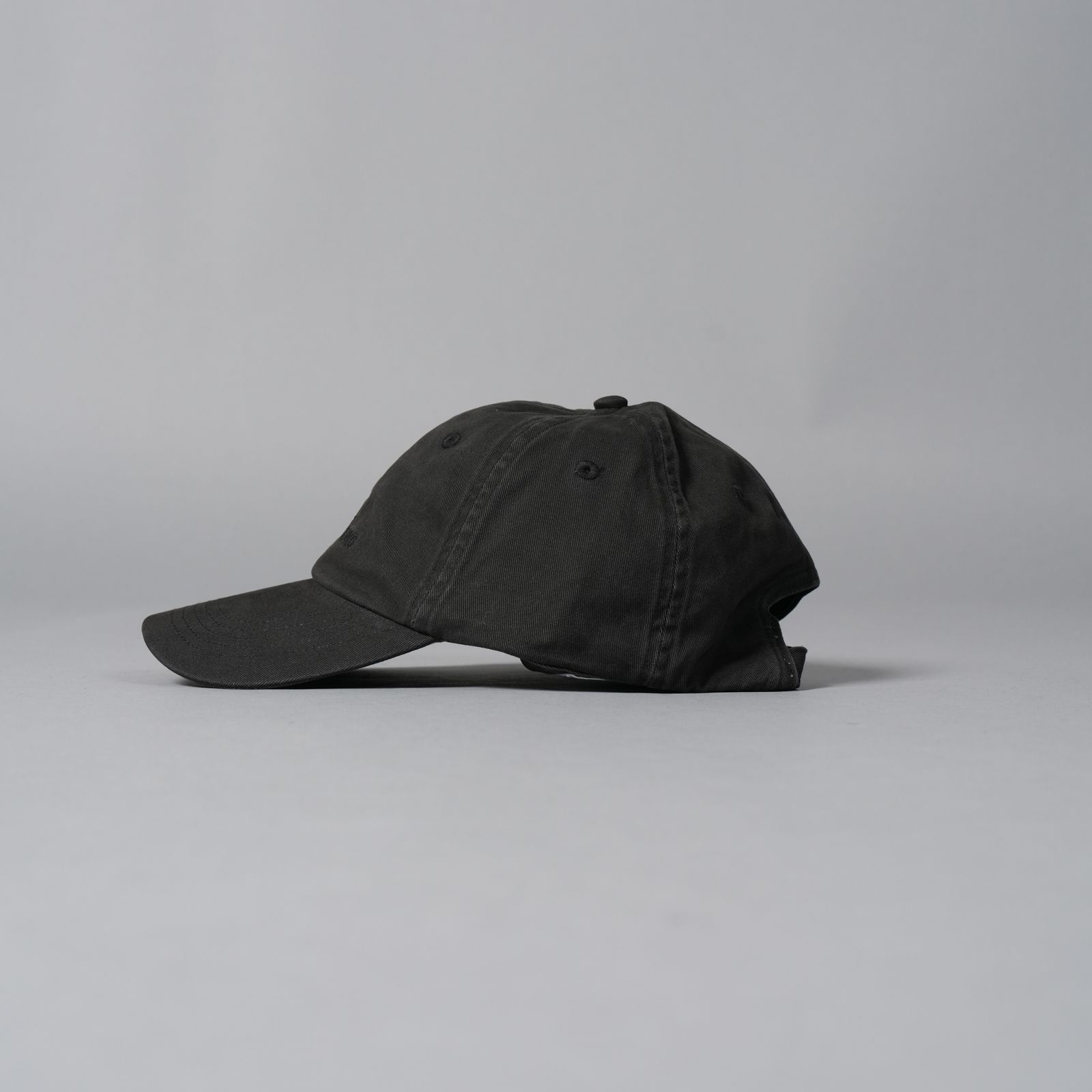 9100009 / BRUSHED COTTON GABARDINE HAT / キャップ (ブラック)