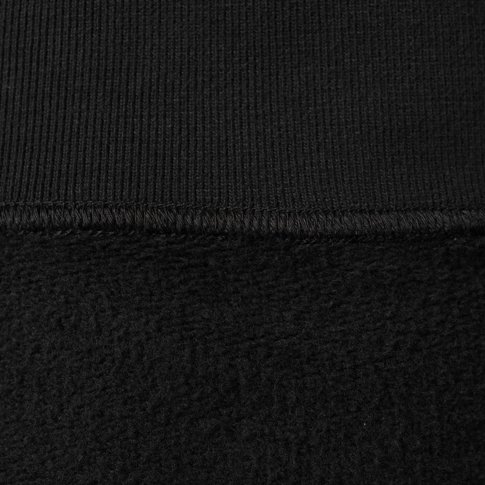 6100008 / BRUSHED ORGANIC COTTON FLEECE / クルネックスウェット・トレーナー [ガーメントダイ](ブラック)