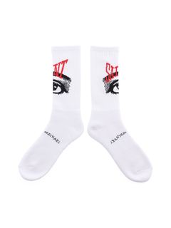 SM-A23-0000-100 / SOCKS / EYE / WHITE / ソックス アイ   (ホワイト)