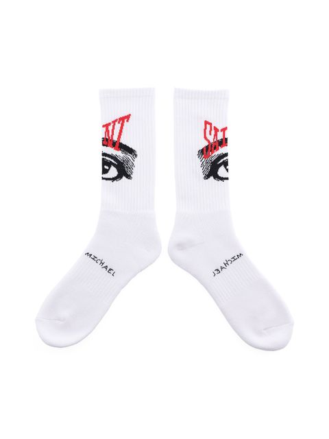 SM-S23-0000-100 / SOCKS / EYE / WHITE / ソックス アイ   (ホワイト)
