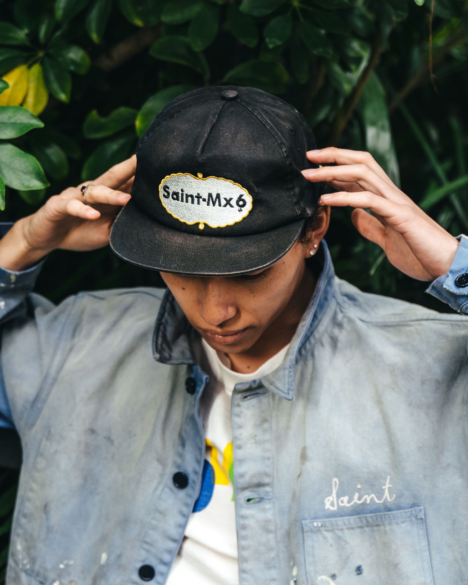 【ラスト1点】SM-HR8-0000-075 / 5PANEL CAP / EAT ME / キャップ (ブラック)