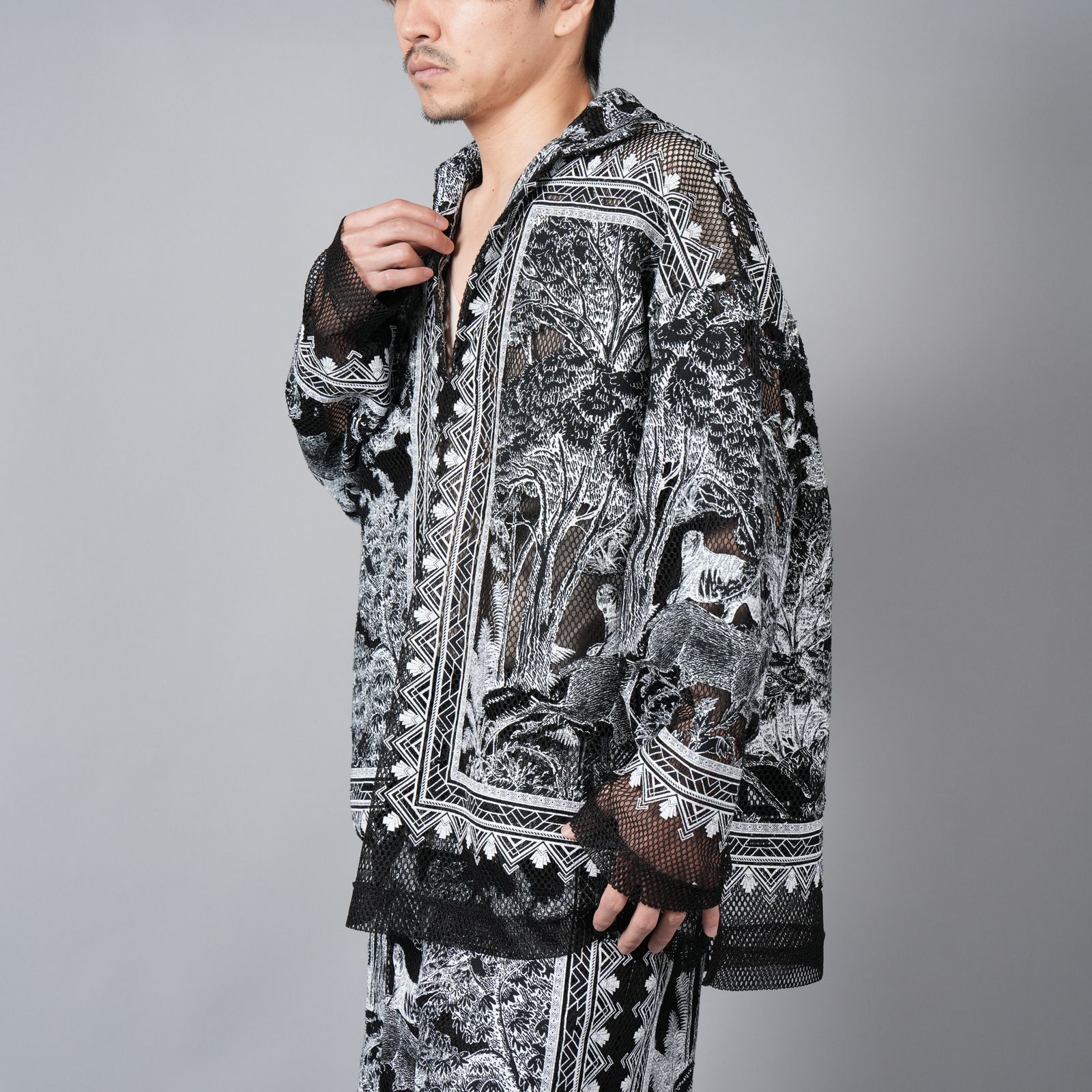 【ラスト1点】 SAVANNA SKIPPER SHIRT / サバンナ スキッパーシャツ (ブラック)