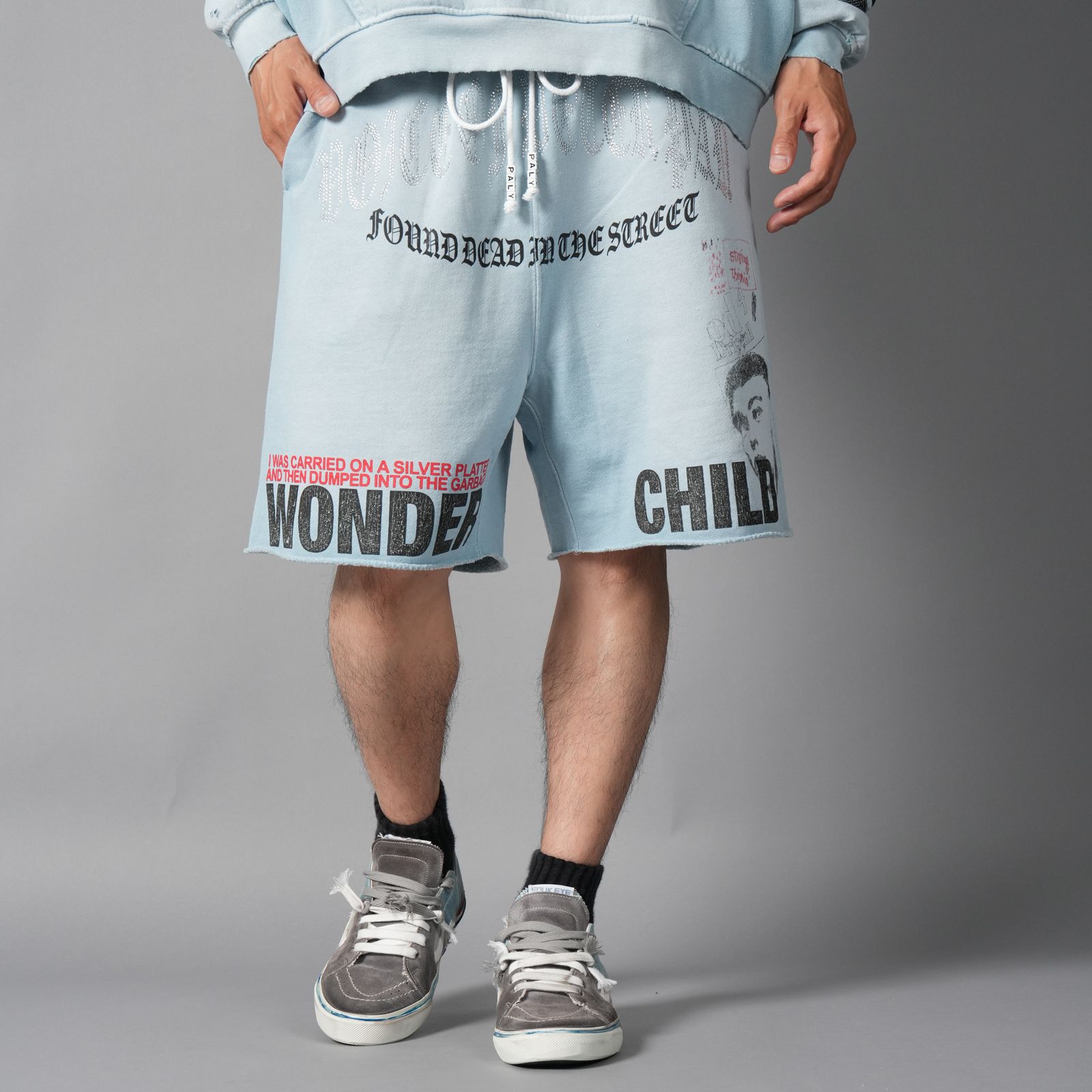 BOBBY DRISCOLL SWEAT SHORT / スウェットショーツ (ブルー)