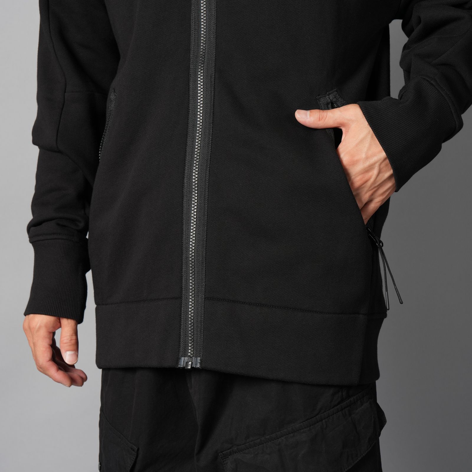 C.P. COMPANY - Diagonal Raised Fleece Goggle Zip Sweatshirt