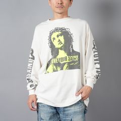 【ラスト1点】SM-YS1-0000-017 / LS TEE / LOVE UR SAINT / WHT / ロンT・カットソー (ホワイト)