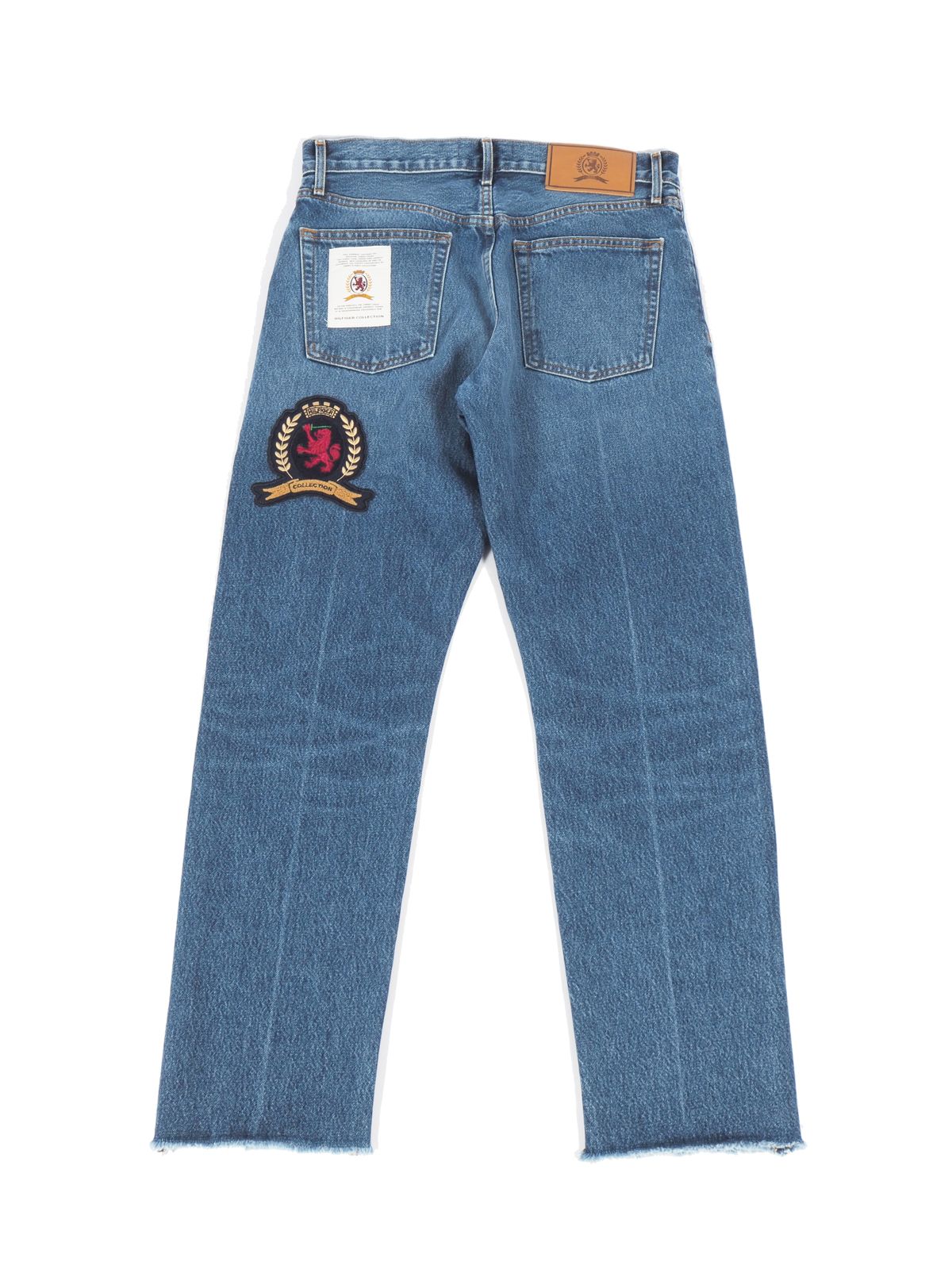 HC Crest Patch Cropped Wide Jeans / ヒルフィガーコレクション パッチ クロップド ワイドジーンズ (ネイビー)