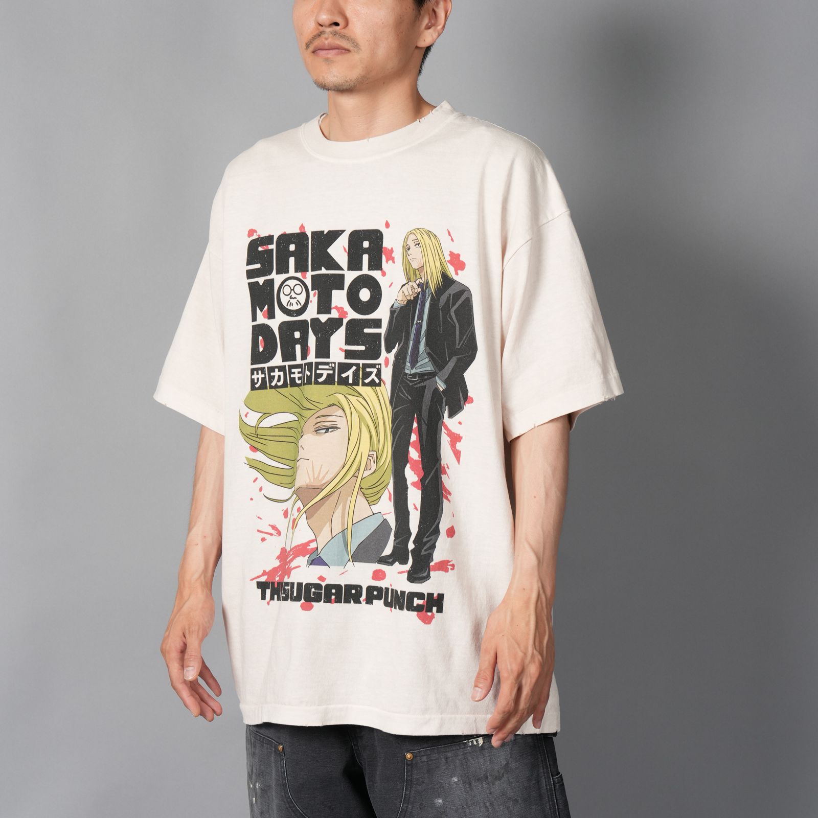 [SAKAMOTODAYS]  TSDM25SM010 / S/S T-Shirt  (SHISHIBA)  / Tシャツ (ホワイト)