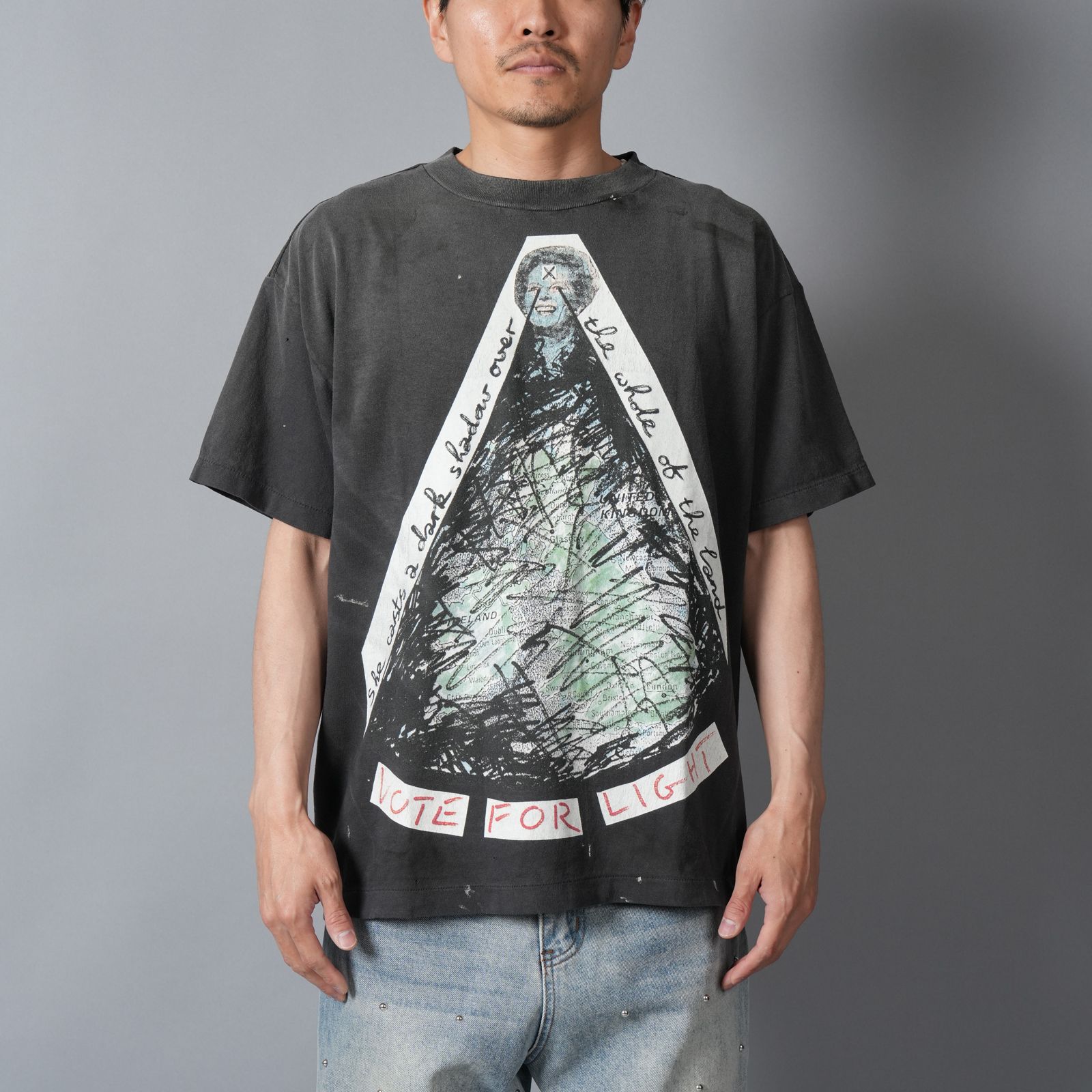 【コラボ】SM-MK8-0000-C01 / JR_SS T-SHIRT / VOTE F LIGHT / BLK / Tシャツ (ブラック)