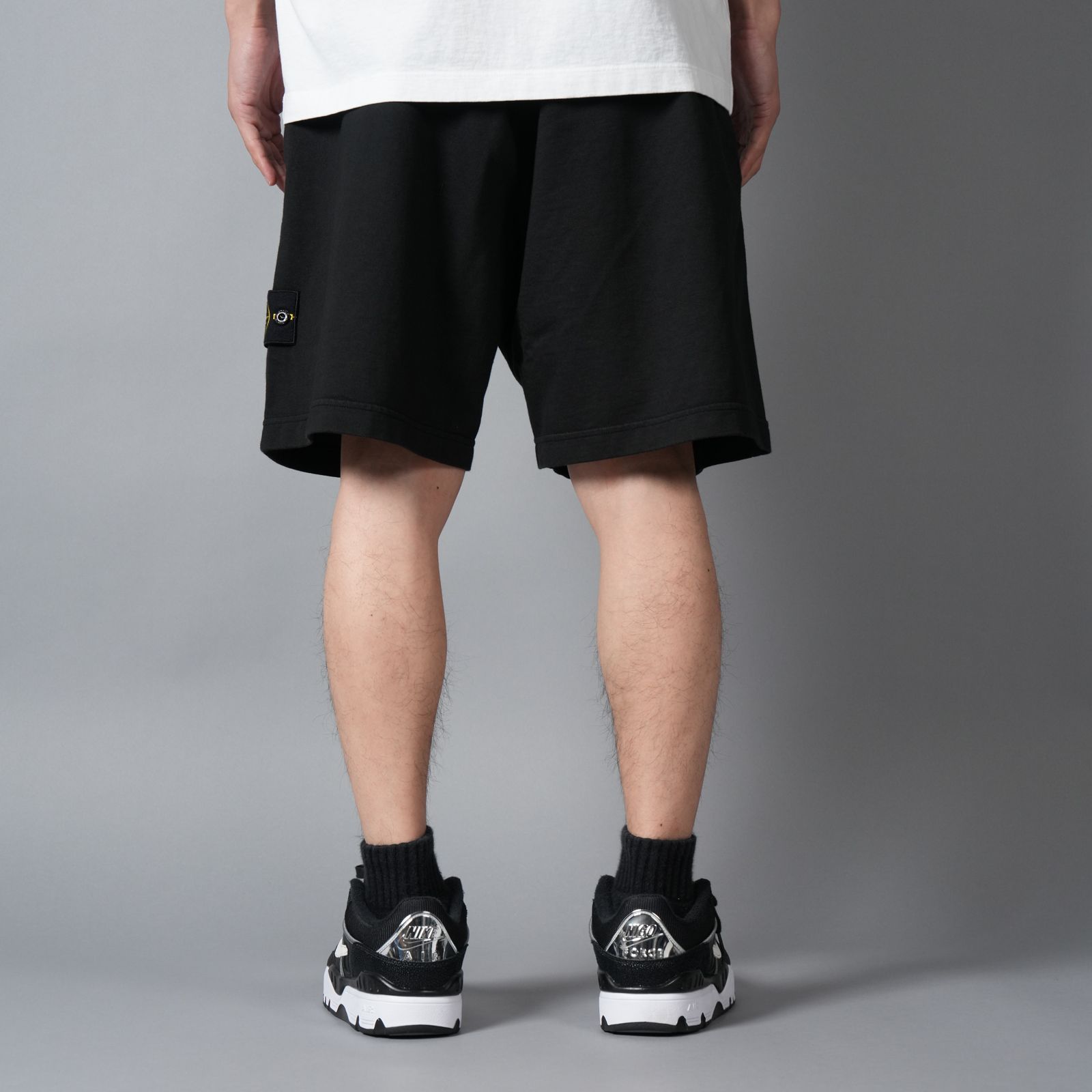 6200009 / BRUSHED ORGANIC COTTON FLEECE / スウェットショーツ(ブラック)