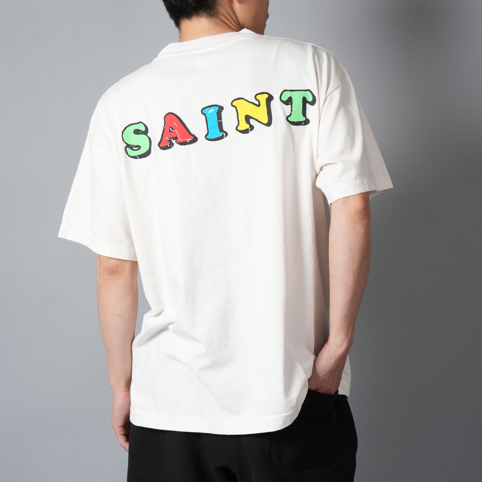 【残りわずか】【コラボ】SM-MK8-0000-C03 / JR_SS T-SHIRT / DESTROY / WHITE / Tシャツ(ホワイト)