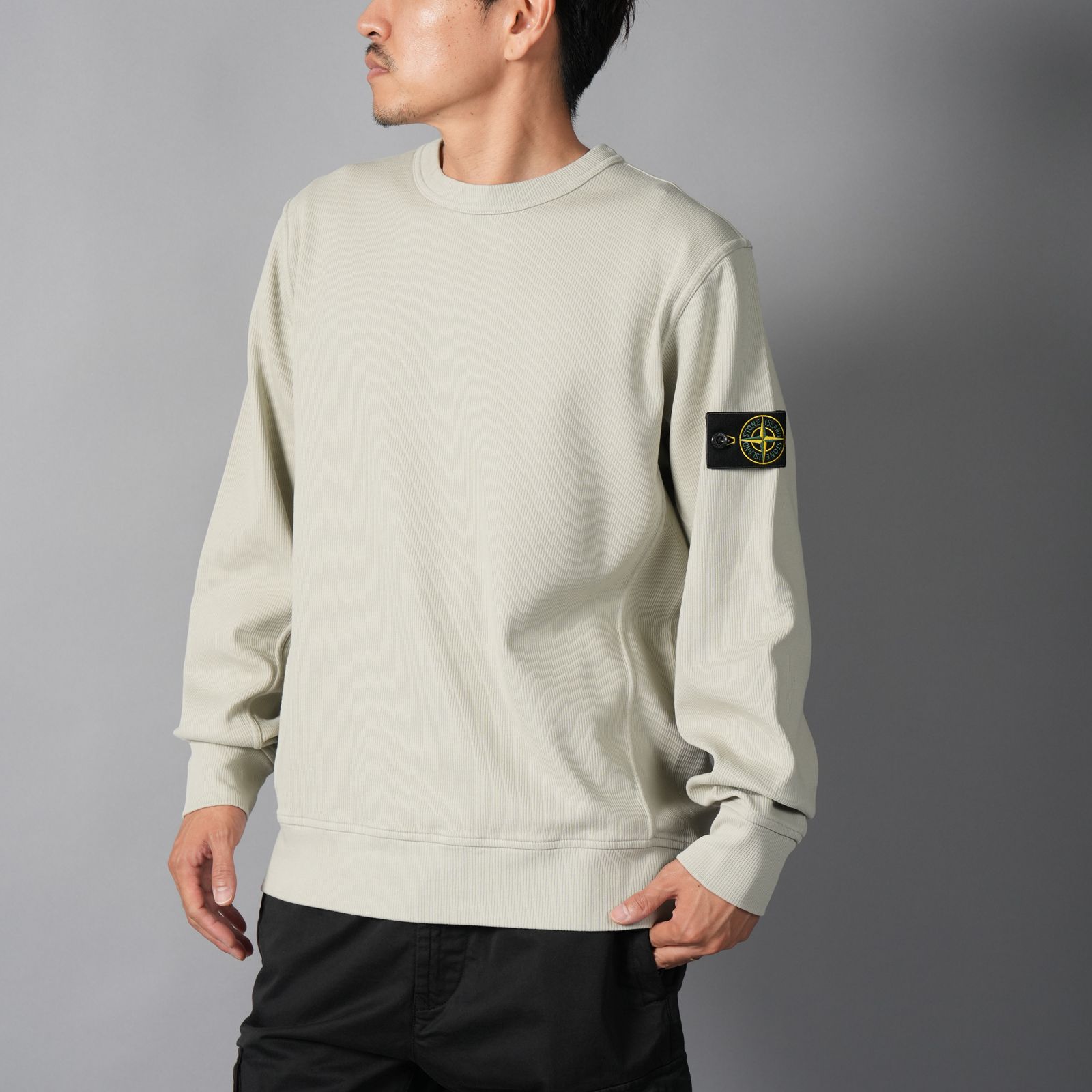 6100017 / ORGANIC COTTON INTERLOCK  / クルーネックスウェット (サンド)