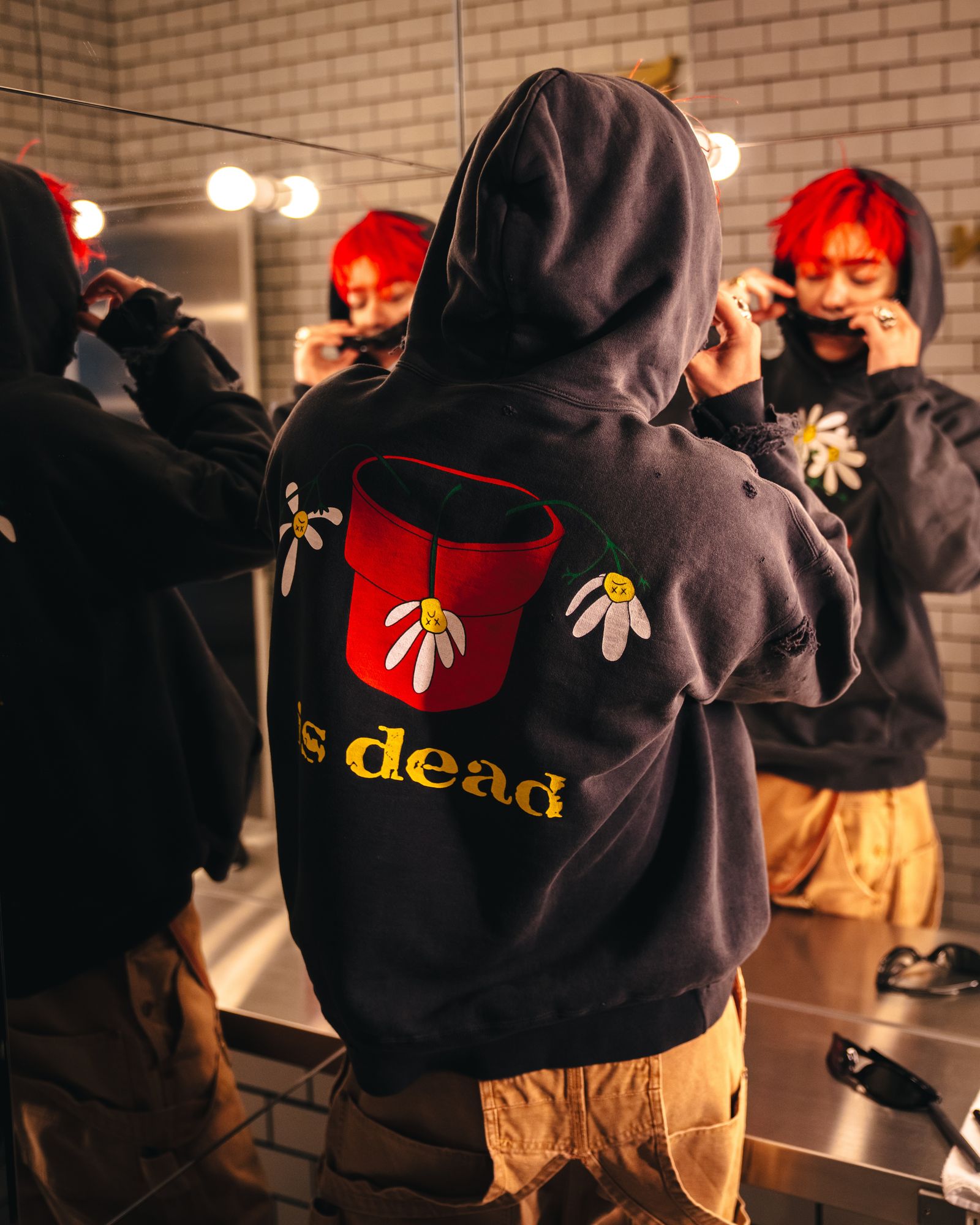 【コラボ】SM-HR1-0000-C19 / DLS_HOODIE / DE LA SOUL / BLACK / パーカー・フーディー (ブラック)