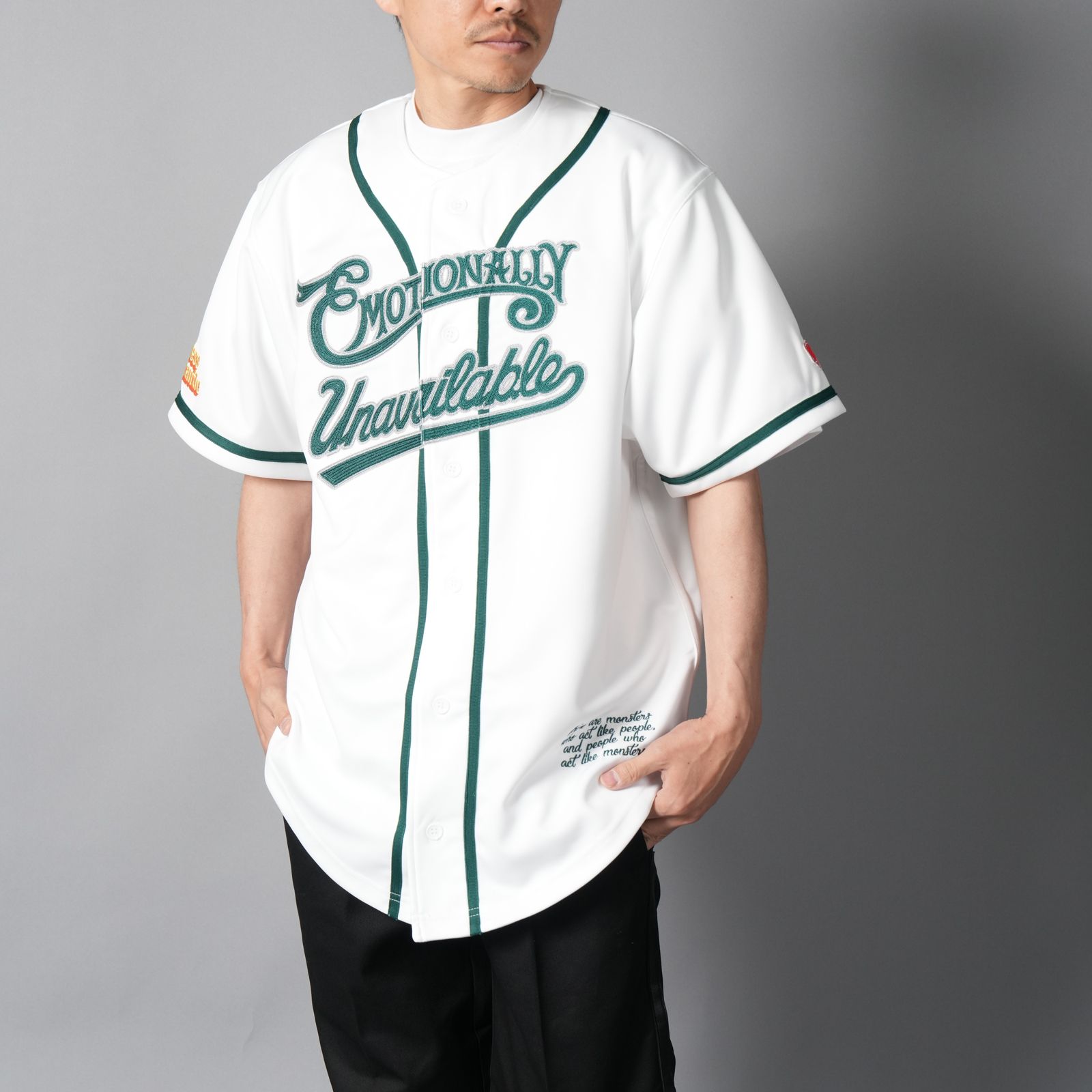 【コラボ】EU-HR8-0000-C01 / EU BASEBALL JERSEY / ベースボールジャージ (ホワイト)