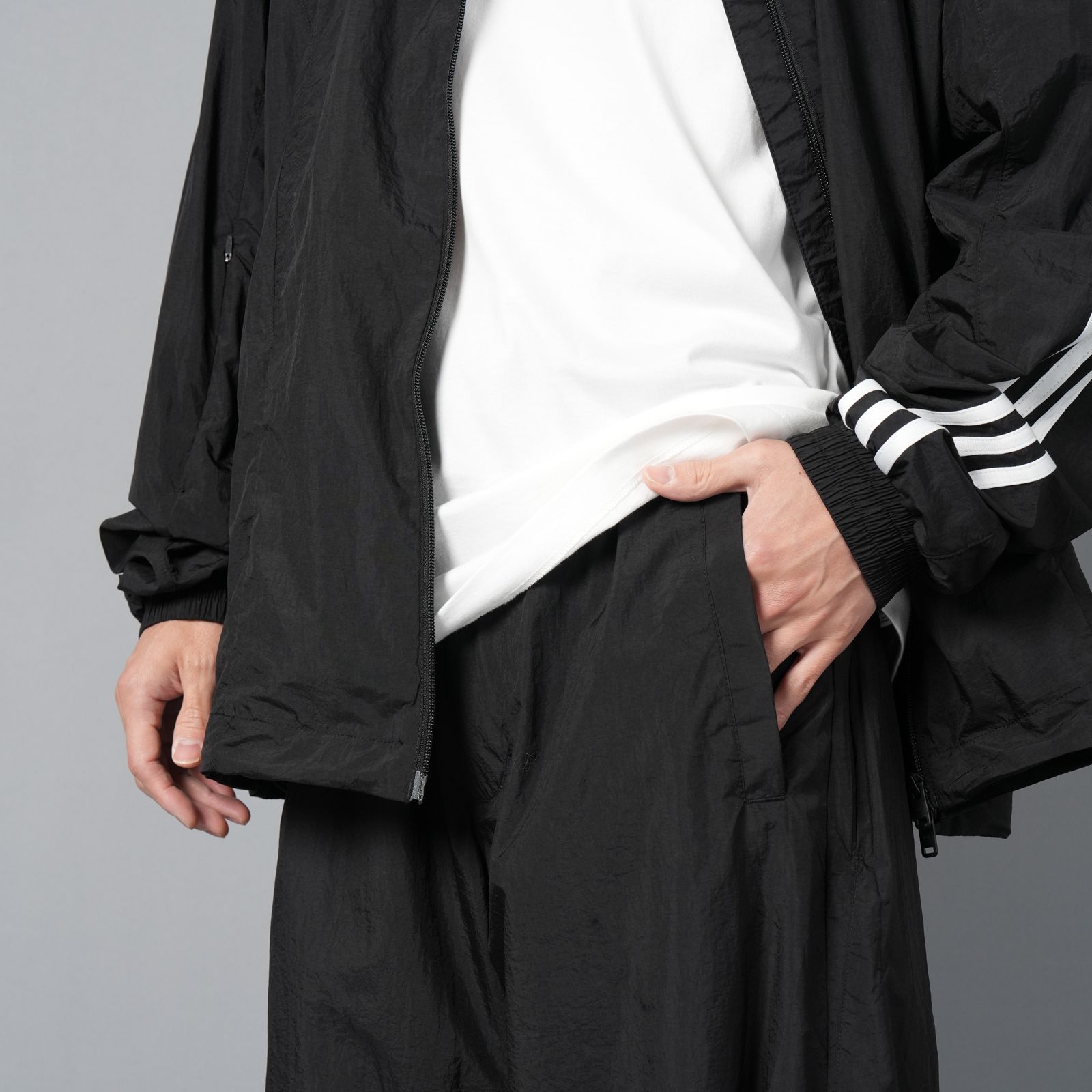 【ラスト1点】Y-3 3-Stripes Nylon Shell Pants  / スリーストライプ ナイロンシェルパンツ (ブラック)