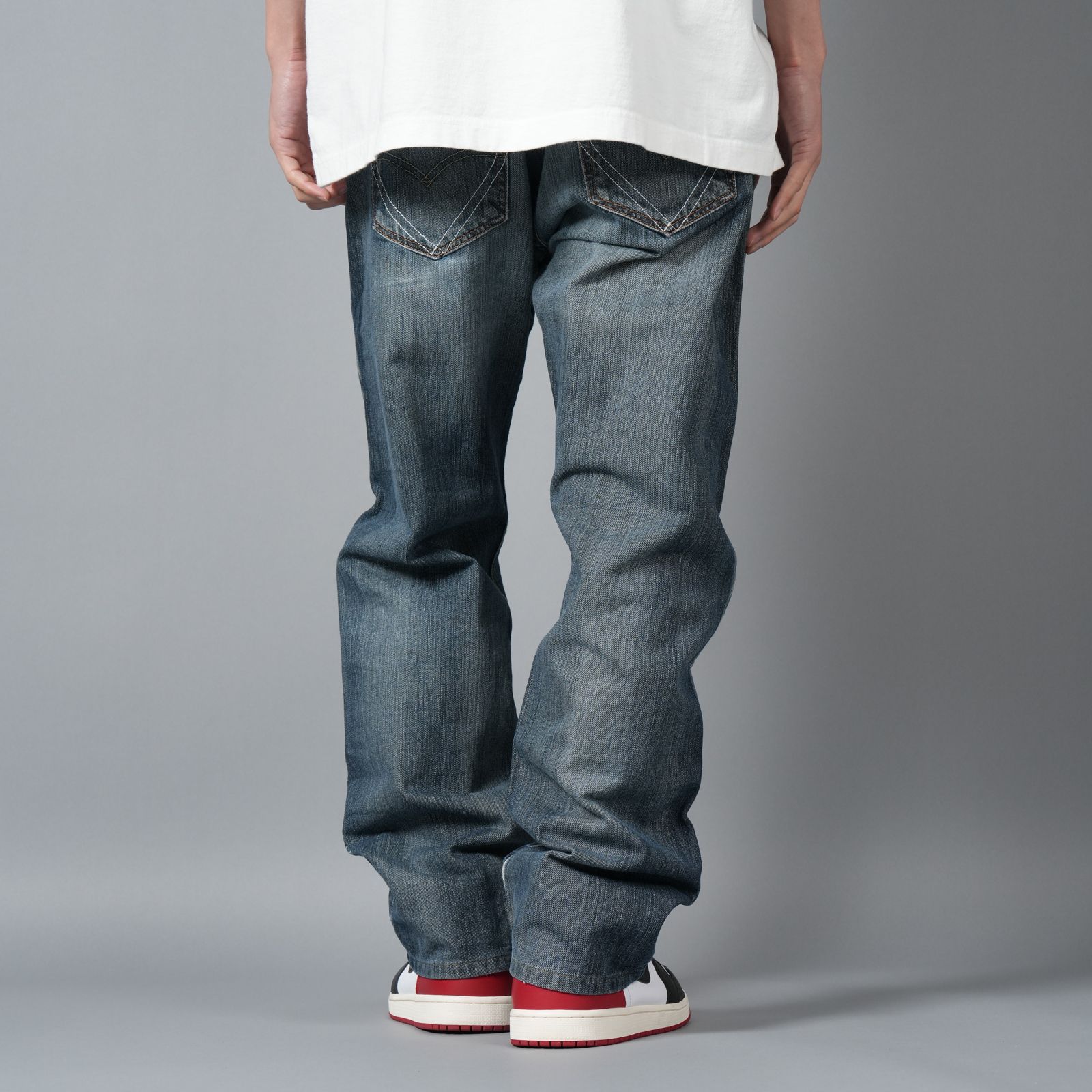 【ラスト1点】BASICKS x Vintage Levi's Heart Pocket Denim / ハートポケットデニム [34インチ] (ブルー)