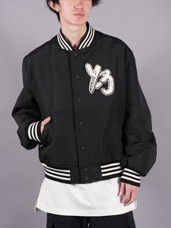 【ラスト1点】 VARSITY JACKET  / ヴァーシティージャケット  (ブラック/ホワイト)