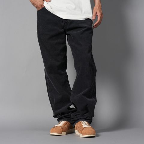 SM-MK1-0000-068 / CORDUROY PANTS / STRAIGHT / BLACK / コーデュロイ ストレートパンツ (ブラック)