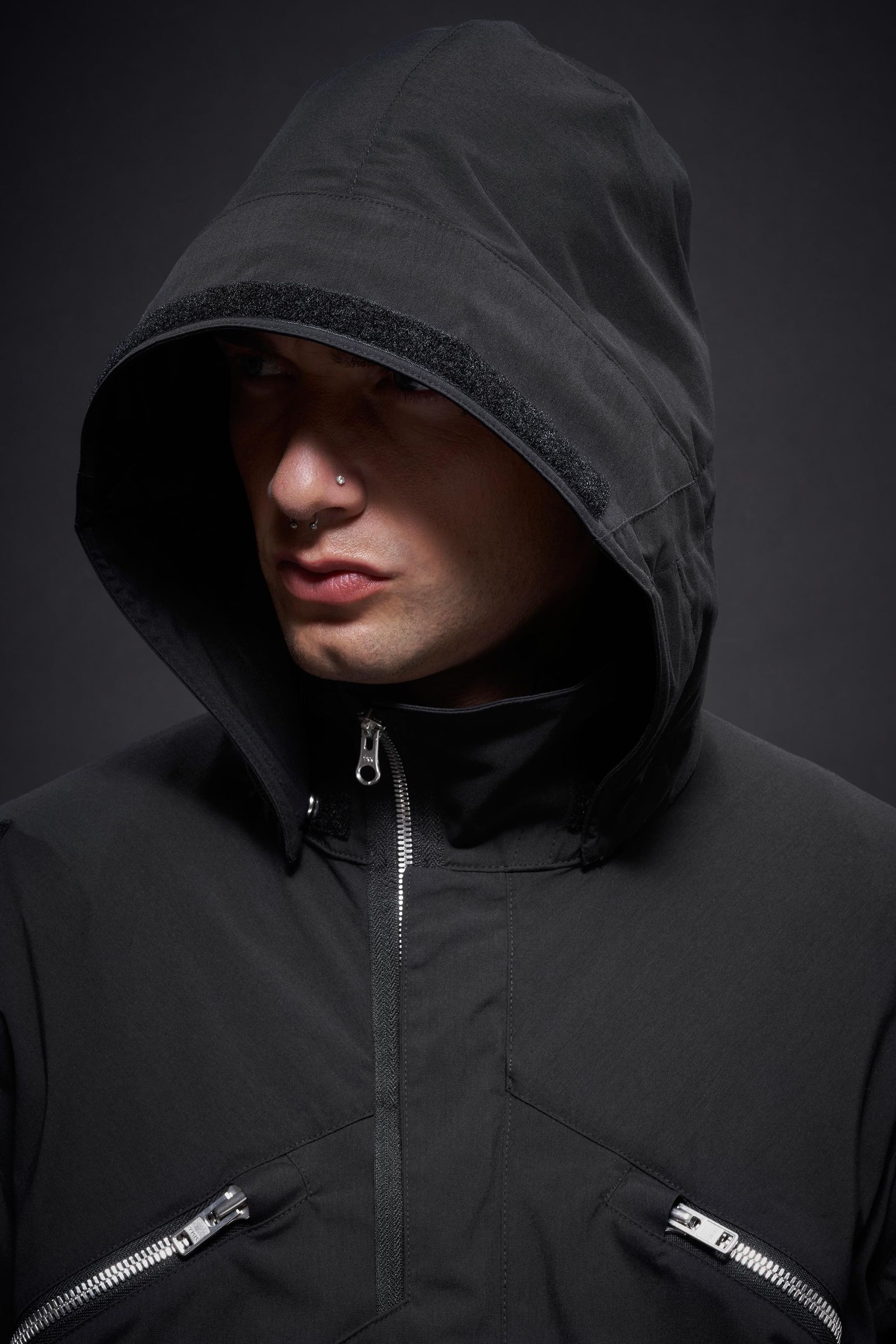 【ラスト1点】J1WB-E / Encapsulated Nylon Interops Jacket Gen. 1 / エンキャプスレイテッド ナイロン インターロプス ジャケット  [ワイドフィット] (ブラック)