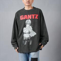 【ラスト1点】[GANTZ / ガンツ]  TGAM24SM002 / L/S TEE / Tシャツ (ブラック)
