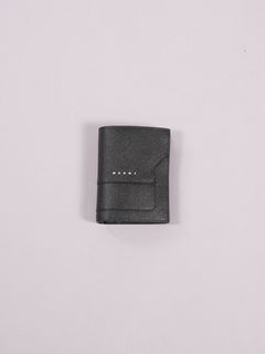 【ラスト1点】サフィアーノカーフスキン バイフォールドウォレット / 2つ折り 財布 / ブラック / メンズ