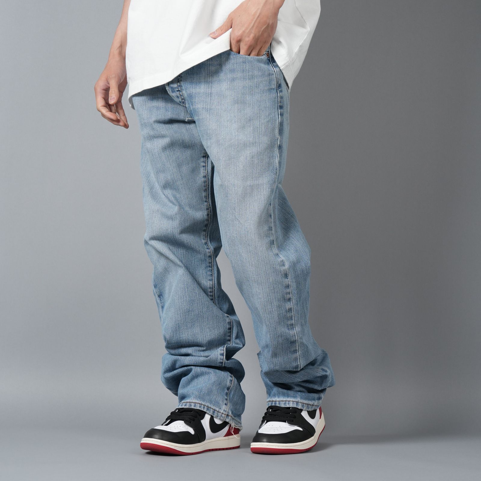 【ラスト1点】BASICKS x Vintage Levi's Heart Pocket Denim / ハートポケットデニム [34インチ] (ブルー)