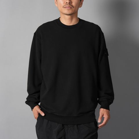 6100069 / SWEAT SHIRT_S.I. GHOST / クルーネックスウェット (ブラック)