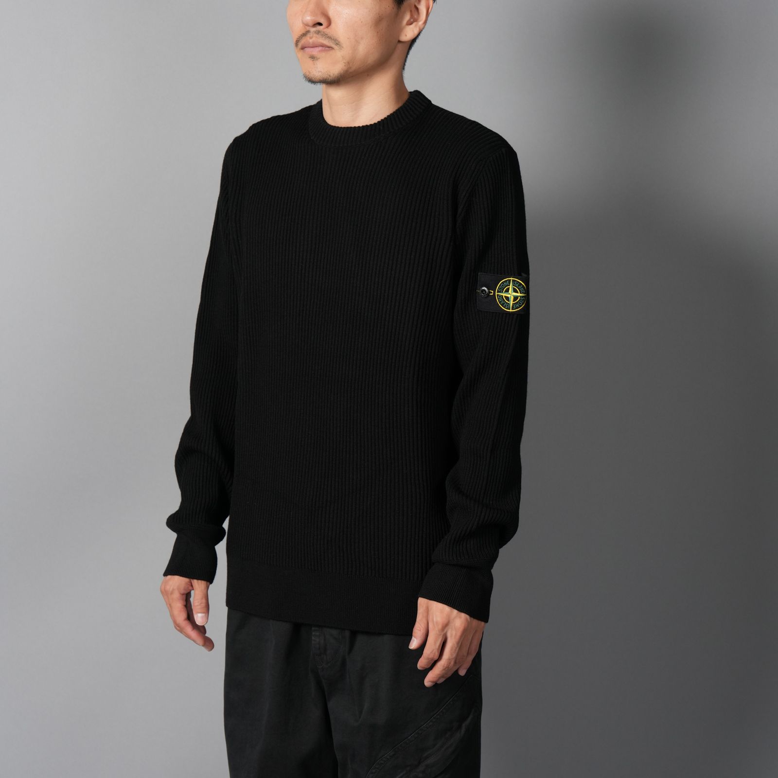 5100053 / FULL RIB RWS WOOL / ニットセーター (ブラック)