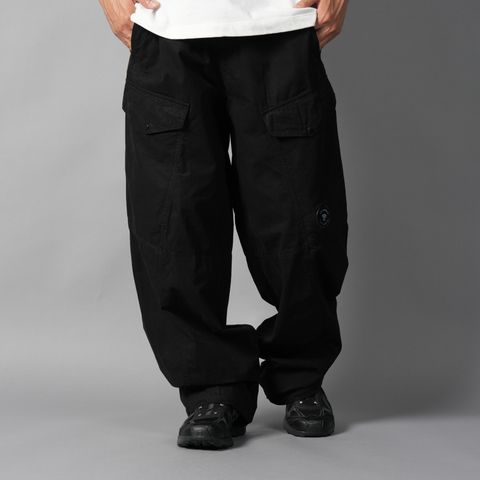 MICROREPS BOXY LENS CARGO PANTS / カーゴパンツ (ブラック)