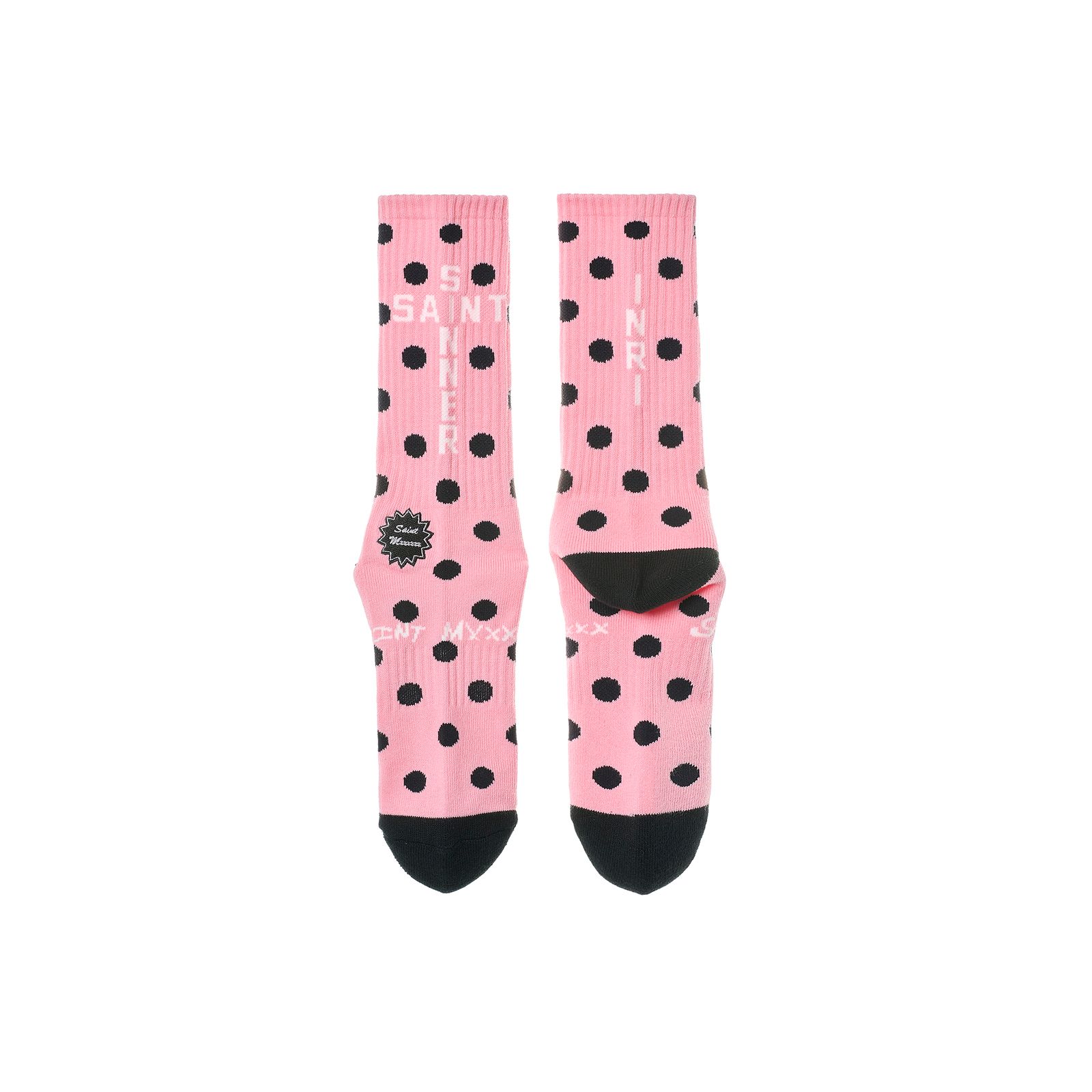 SM-MK8-0000-104 / SOCKS/DOT / PINK+BLACK / ソックス(ピンク/ブラック)