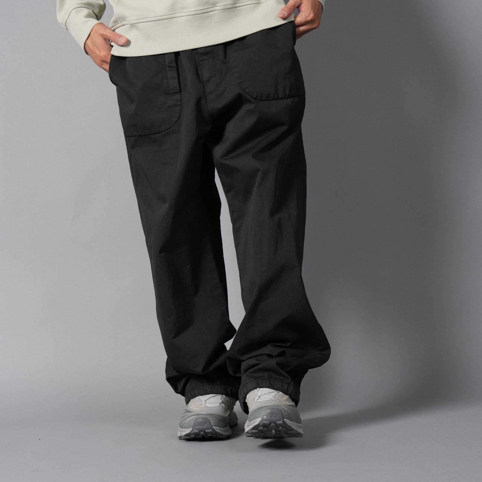 PANTS PANT IN GABARDINE CO/NY / パンツ (ブラック)