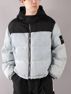 ラスト1点 / HYBRID PUFFER JACKET / ハイブリッド パファージャケット (ブルー)