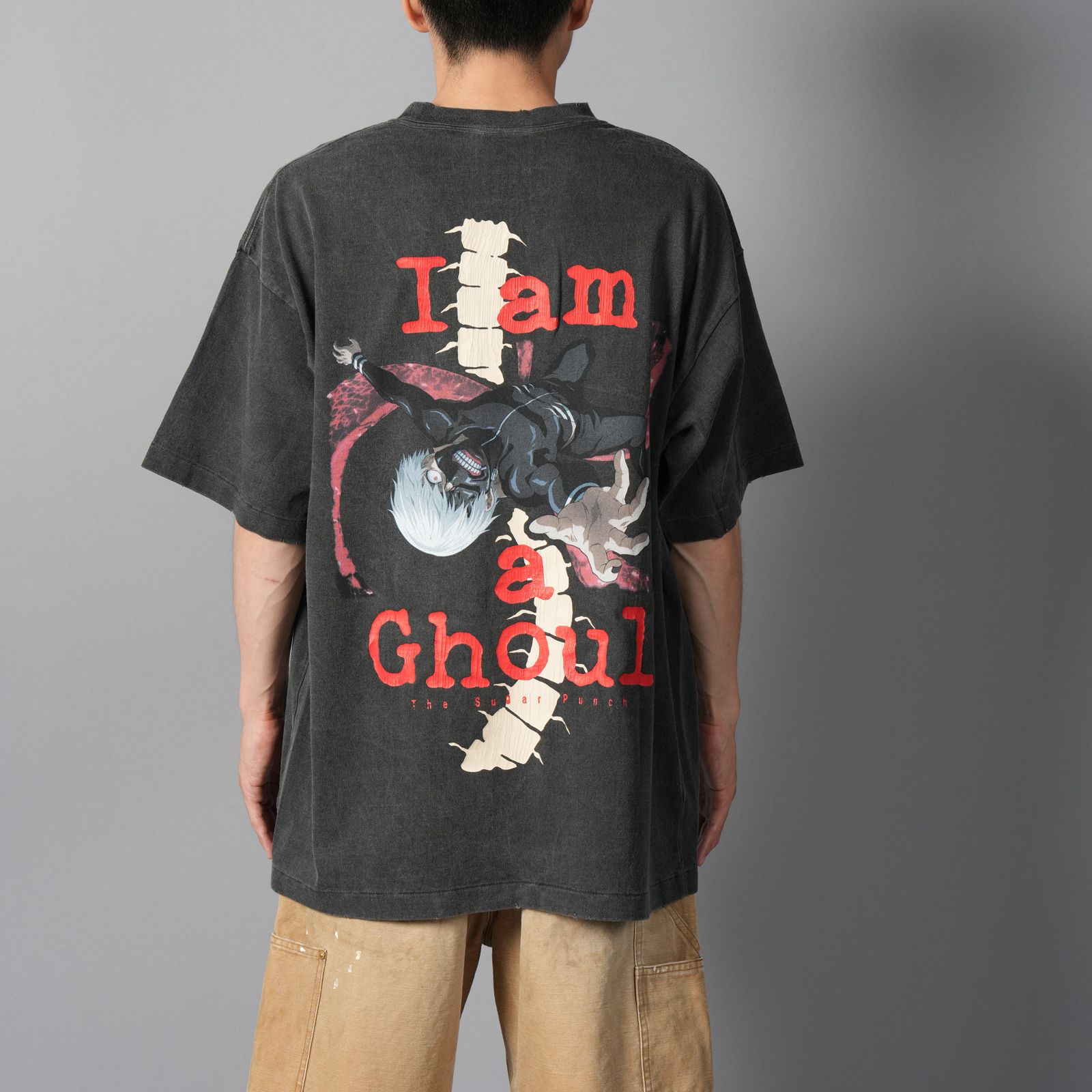 【残りわずか】[東京喰種]  TTGM25SM004 / S/S T-Shirt  (KANEKI BACK BORN)  / Tシャツ (ブラック)