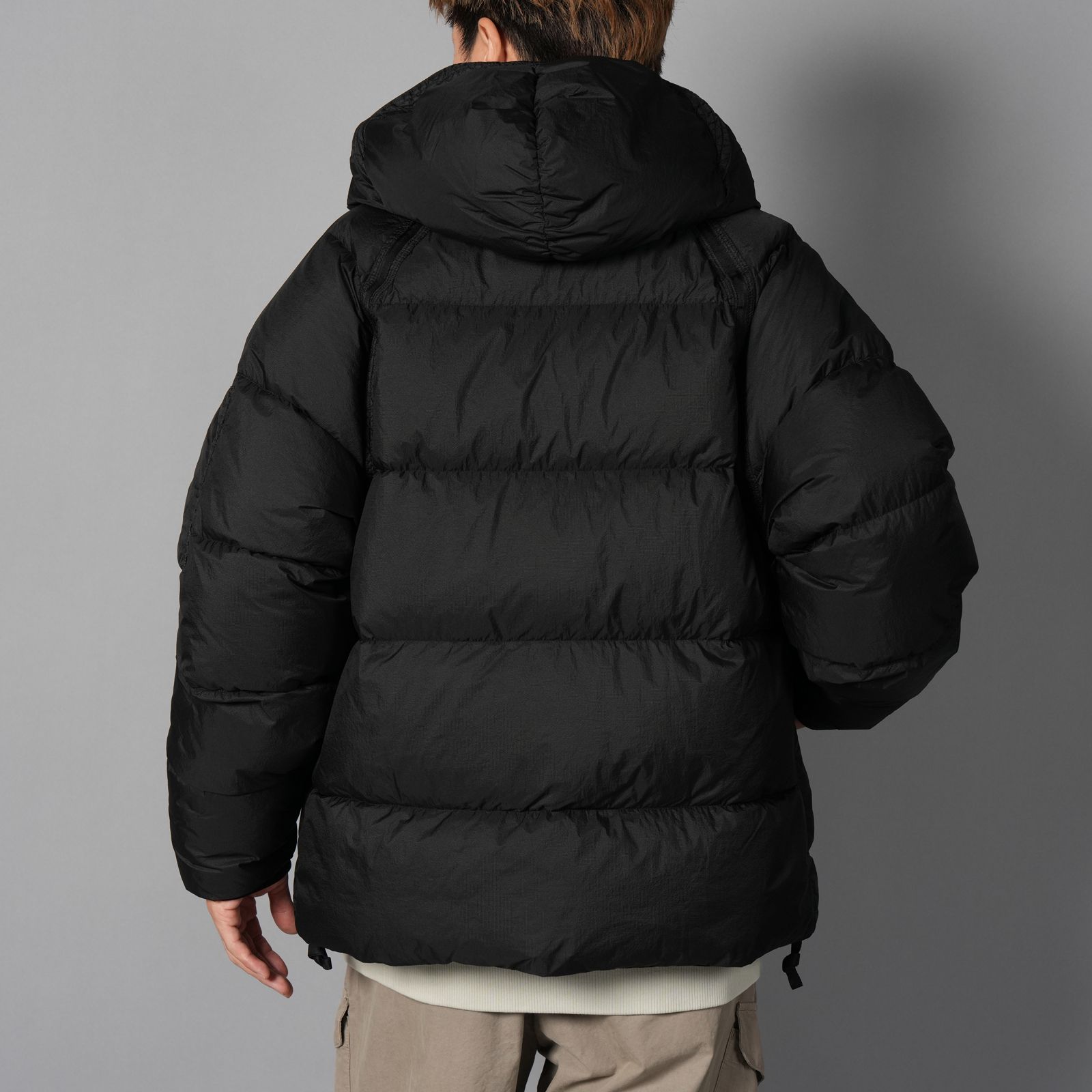 Down Shield Lens Hooded Puffer / ダウンシールド レンズ フーデッド パファー / ダウンジャケット (ブラック)