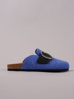 FELT LOAFER / フェルト ローファー サンダル (ブルー)