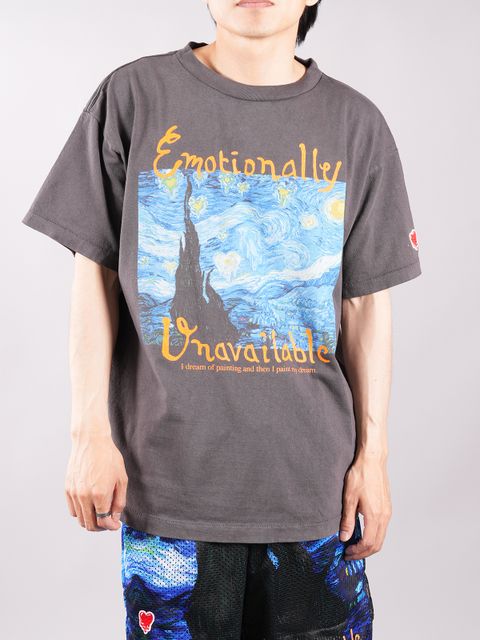 ラスト1点 / HEARRTY NIGHT T / Tシャツ   (チャコール)