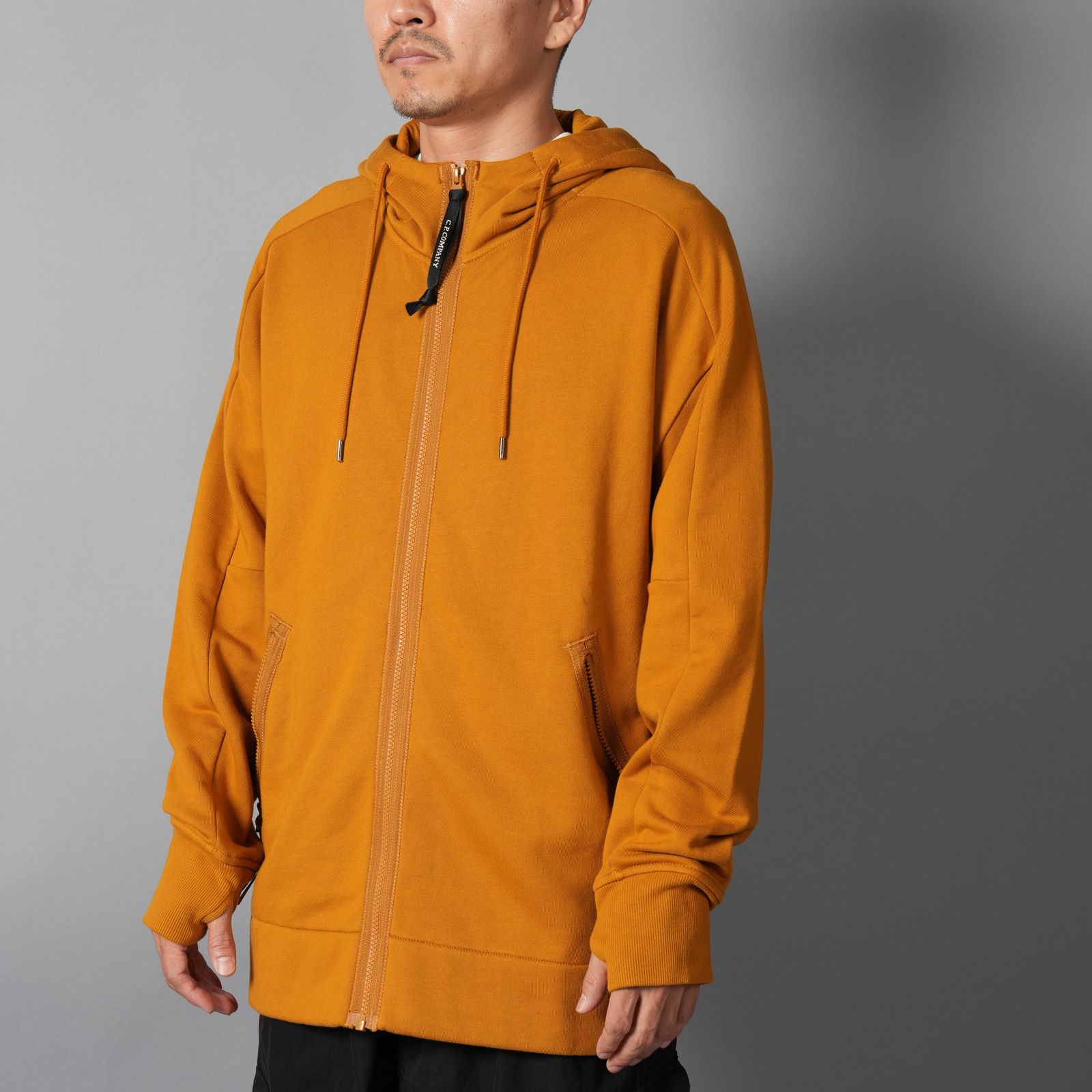 Diagonal Raised Fleece Goggle Zip Sweatshirt / ジップフーディー (バック・ソーン・ブラウン)