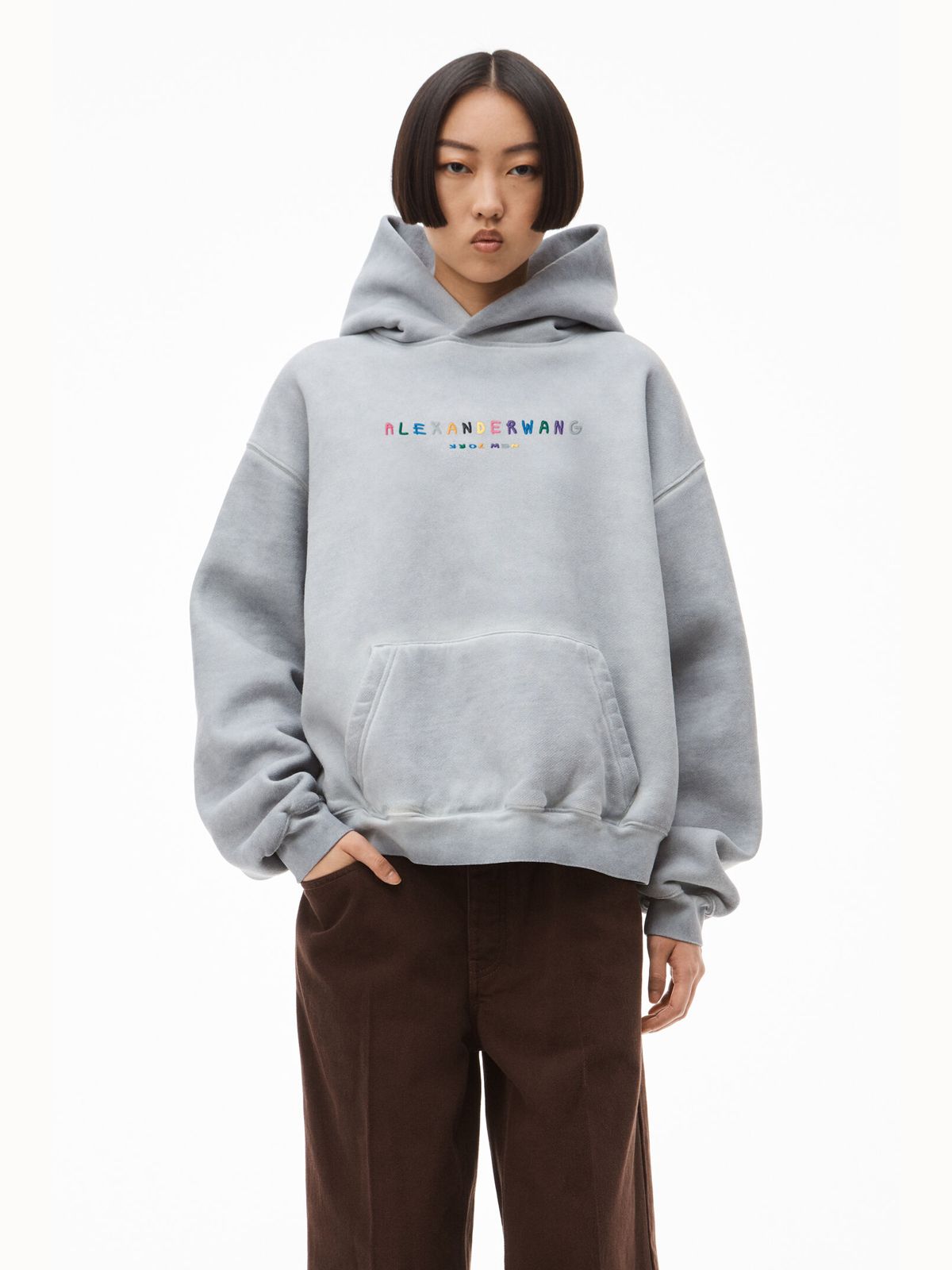 Alexander Wang - 【ラスト1点】 SWEATSHIRT HOODIE WITH MULTICOLOR ...