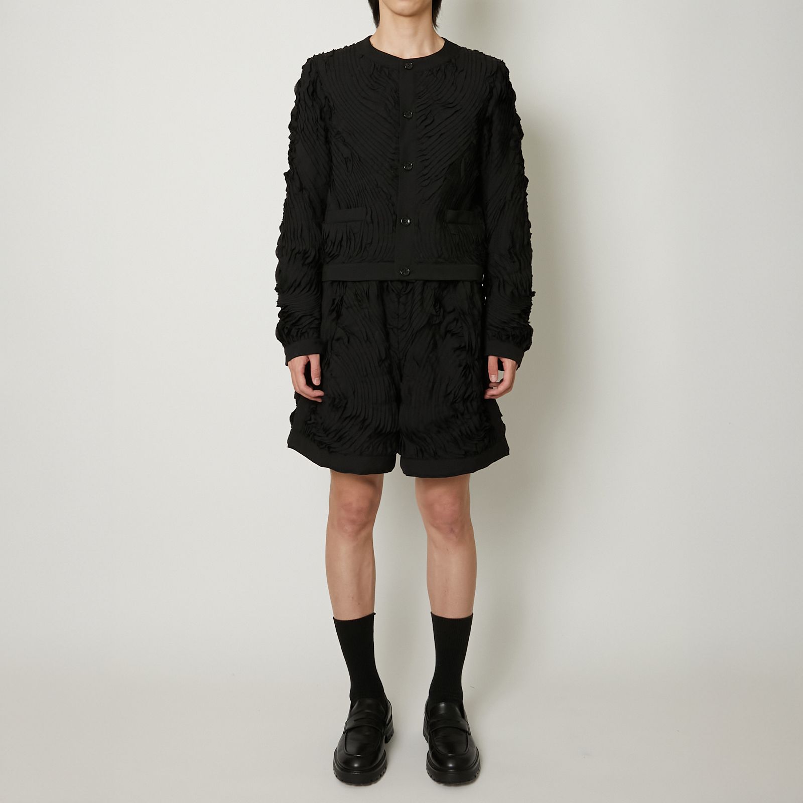 【ラスト1点】 ALL  EMBROIDERY SHORTS / オール エンブロイダリー ショーツ (ブラック)